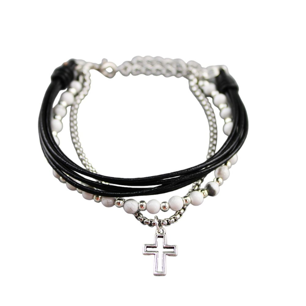 Pulsera de Piedras Naturales Horus White