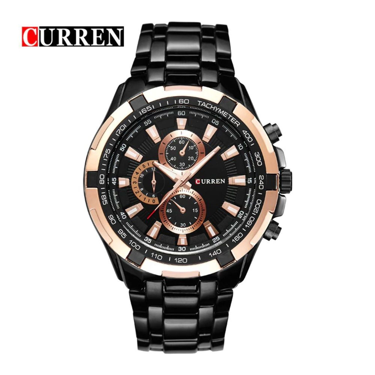 Reloj discount curren negro