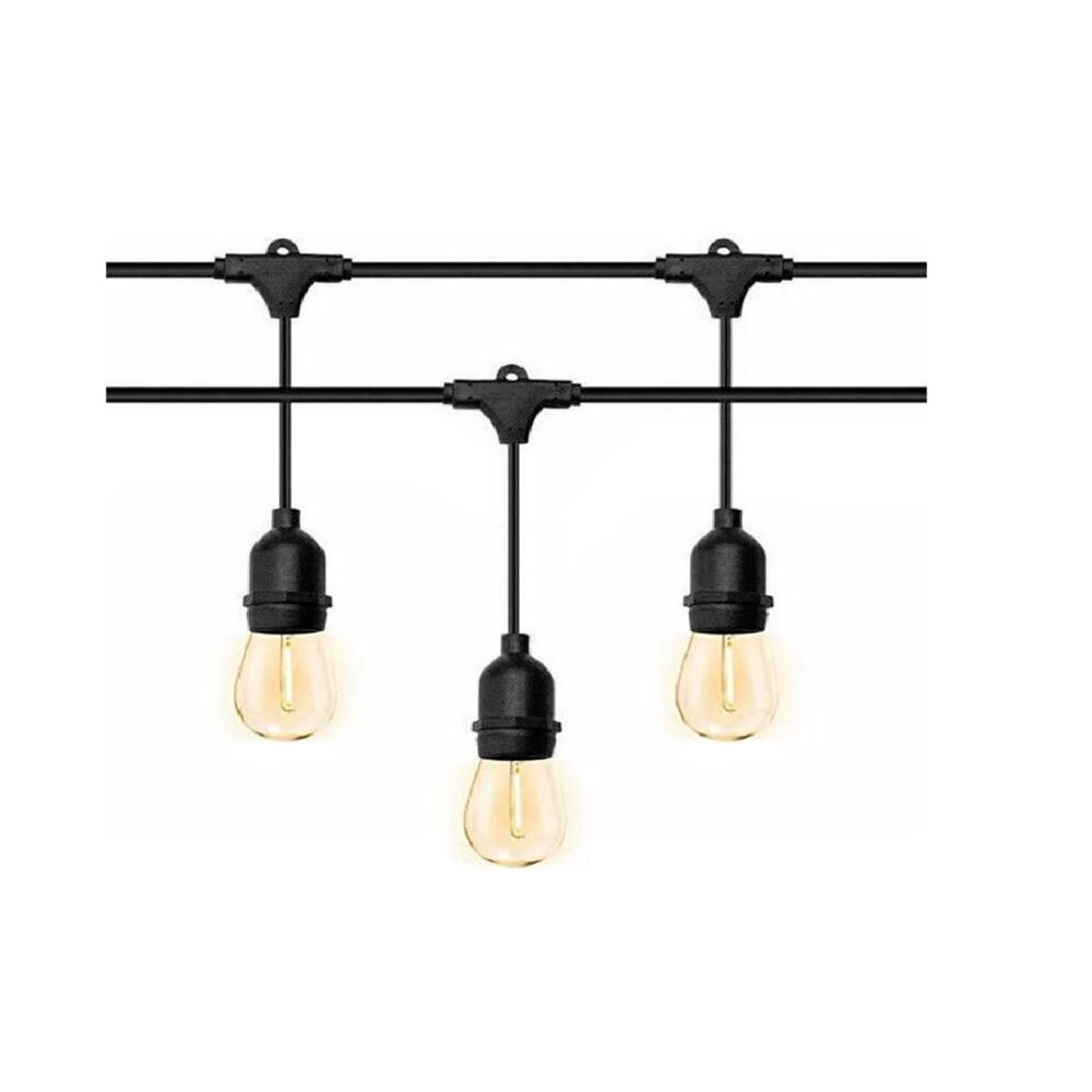 Guirnalda para exteriores de 10 metros + 20 Focos Led Luz Cálida