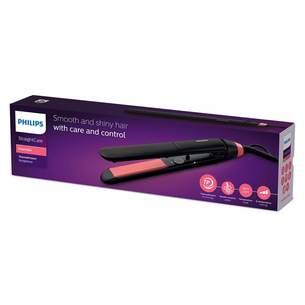 Plancha pelo philips online rosa