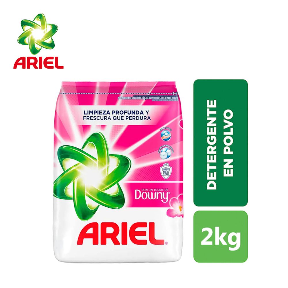 Detergente en Polvo Ariel 2 kilos Downy
