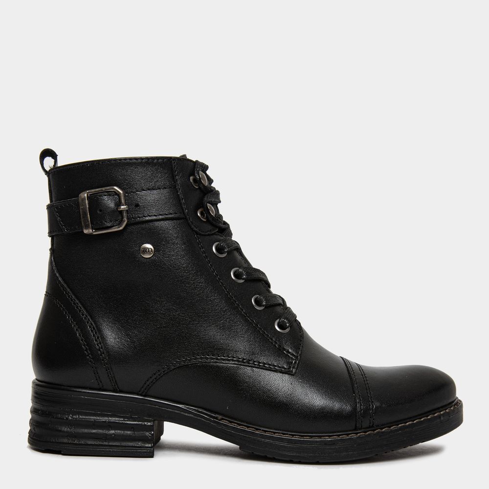 Botines para Mujer TOP MODEL TD-019 CUERO CRUST Negro Talla 37 I