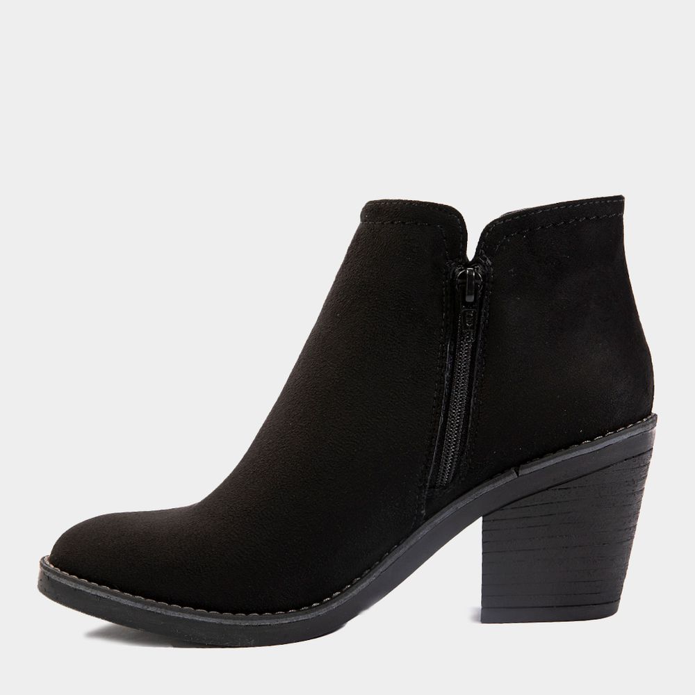 Botines para Mujer FOOTLOOSE FH-020 MICROFIBRA Negro Talla 38 I Oechsle ...