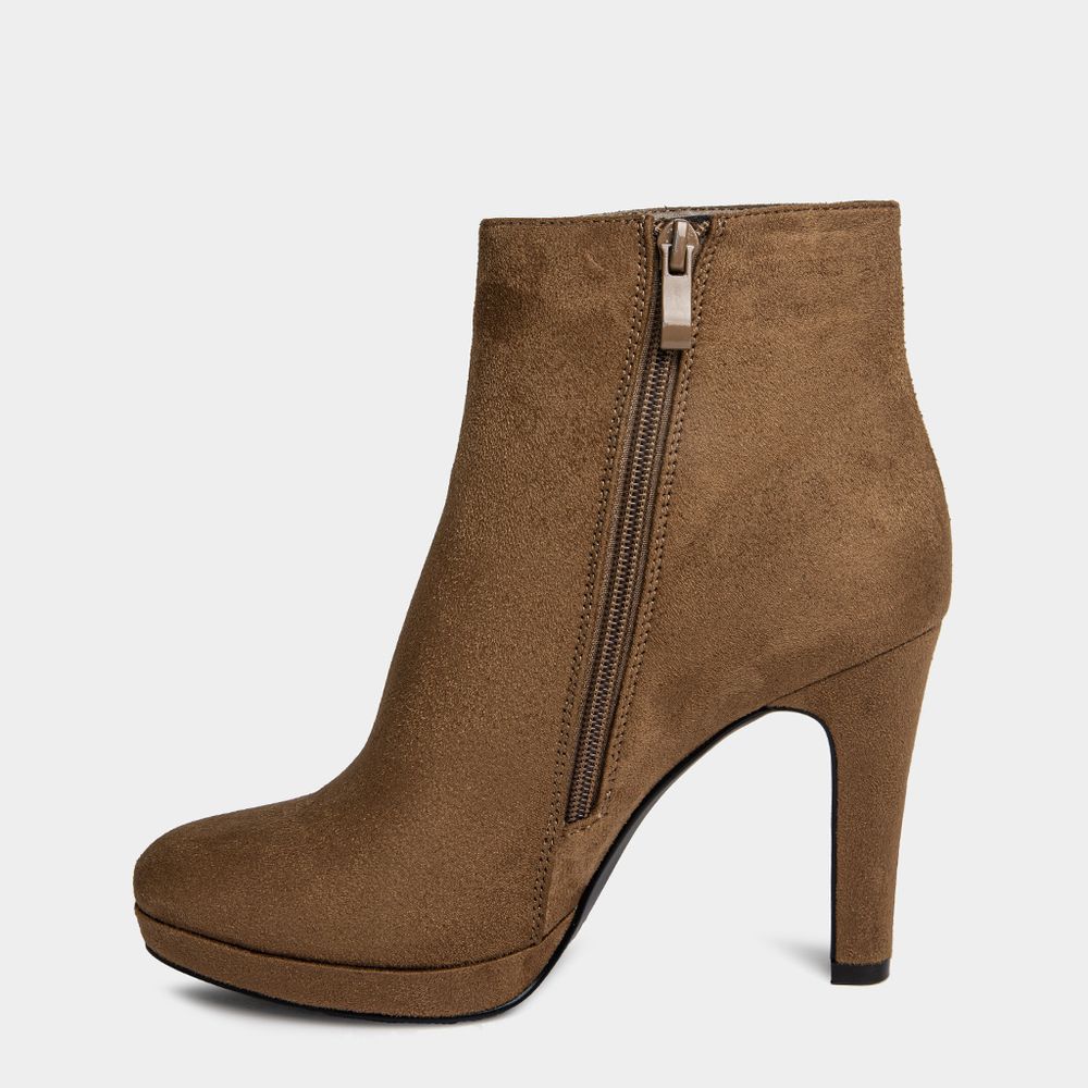 Botines para Mujer FOOTLOOSE FCH-RN030 MICROFIBRA Taupe Talla 40 I ...