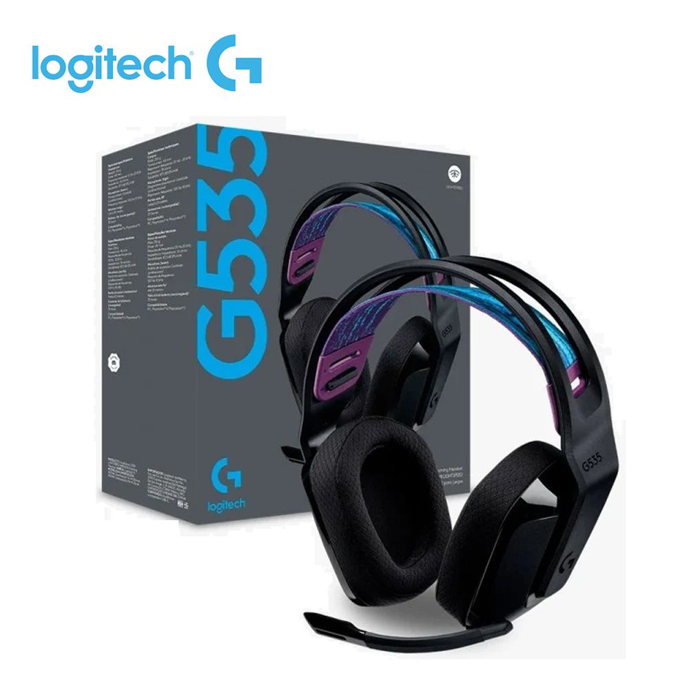 Logitech G535 auriculares inalámbricos Lightspeed (negro) - Promart