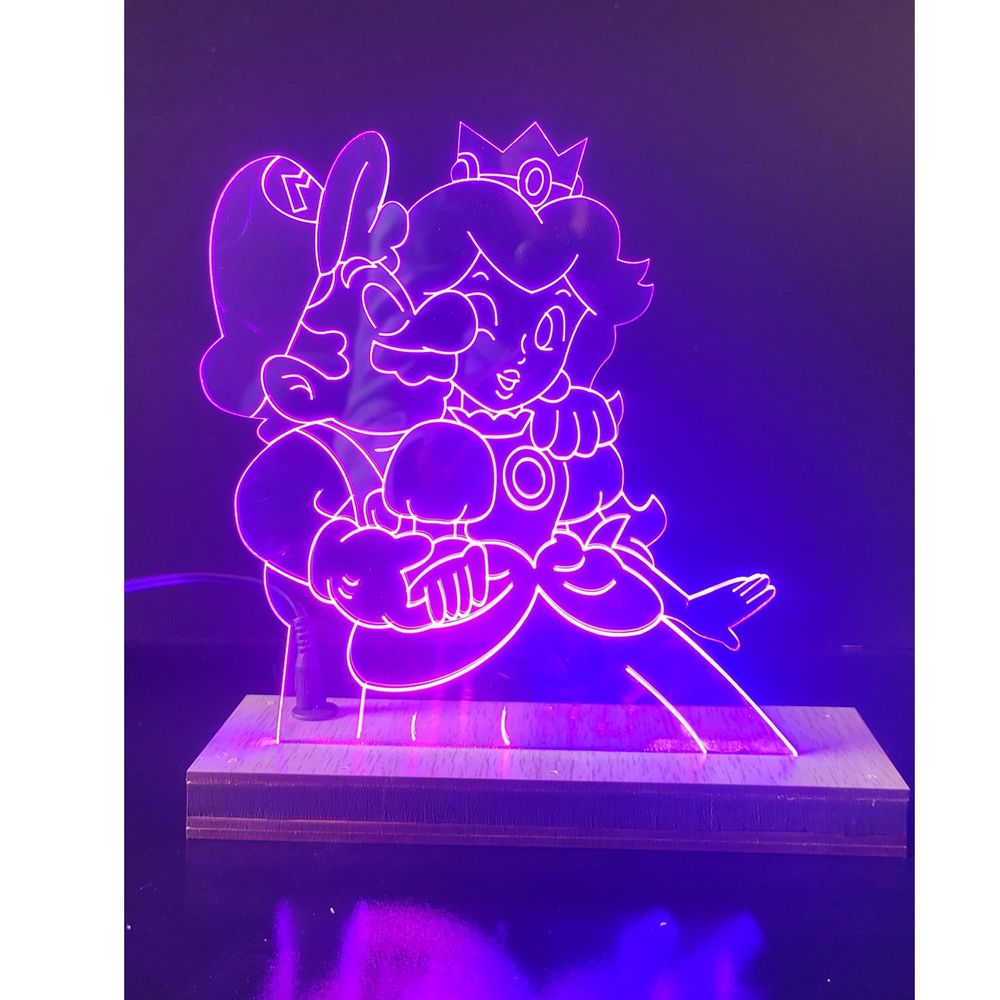 Lámpara Led Mario&Peach
