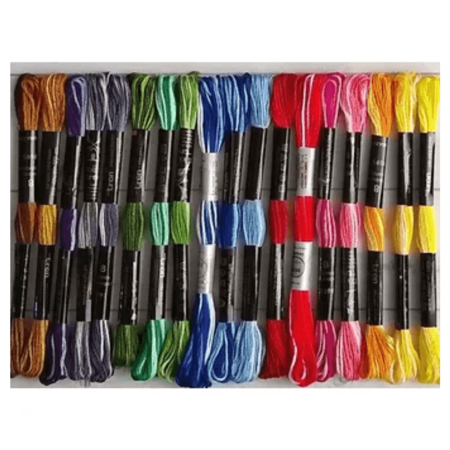 10 hilos de bordar de algodón - color tierra