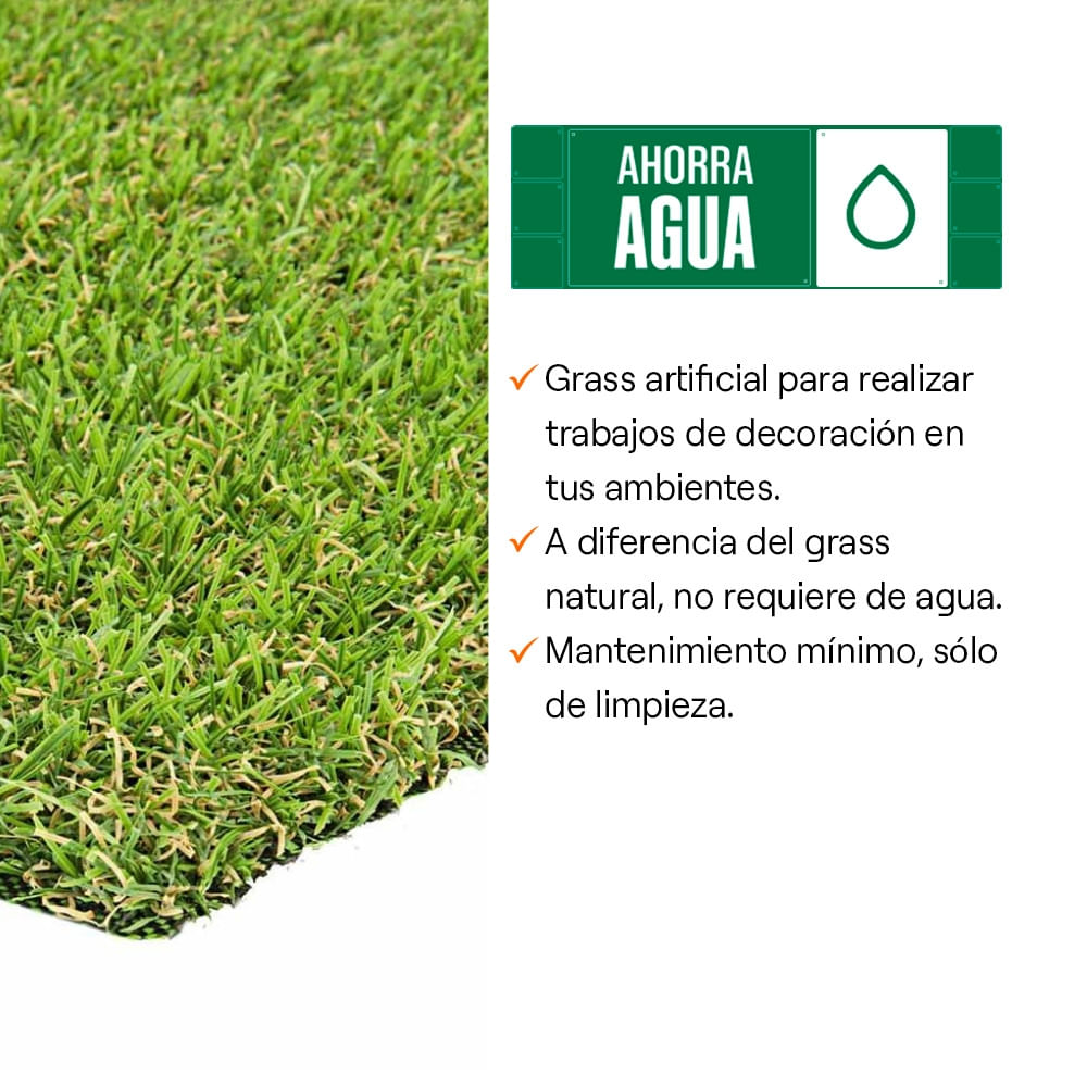 Grass sintético Zante 20mm 1x5m Naterial