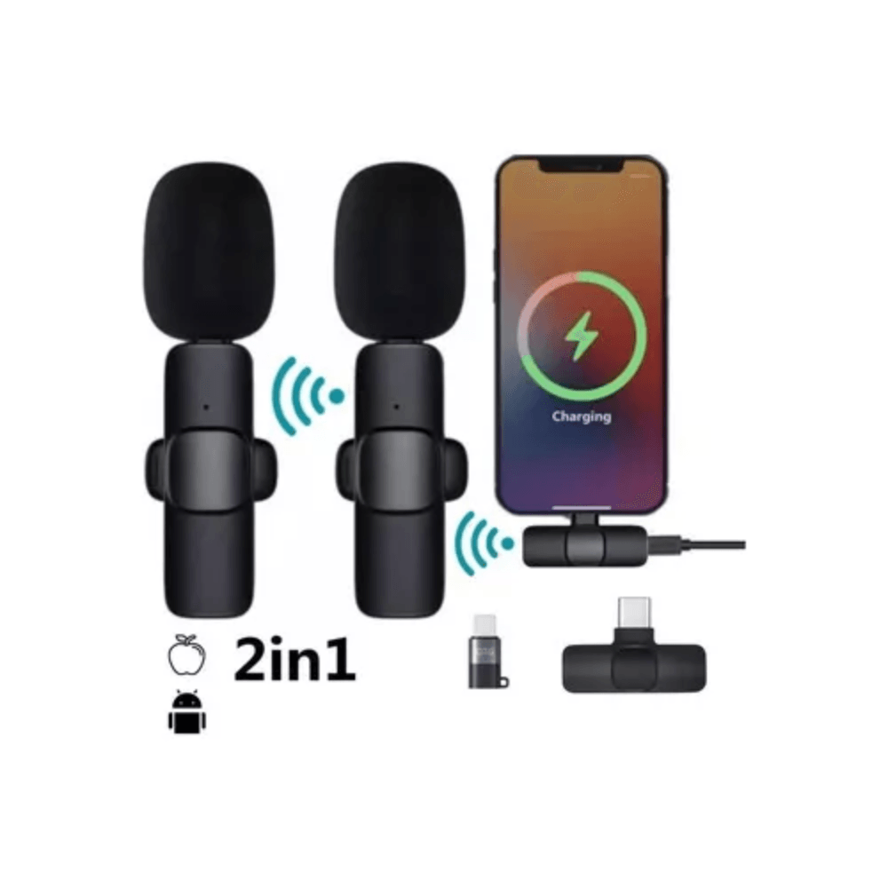 Micrófono inalámbrico para iPhone, micrófono de solapa inalámbrico, mi -  VIRTUAL MUEBLES