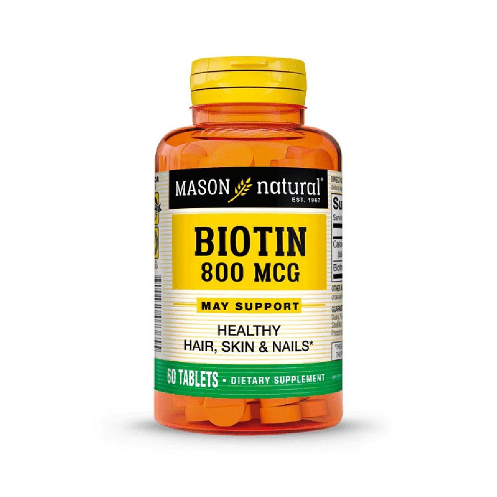 Biotina en tabletas - Mason Natural x 60 cápsulas