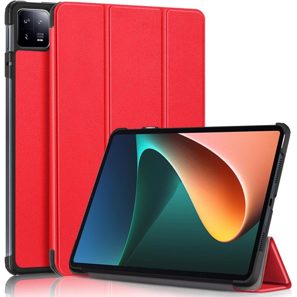 Funda Bookcover + Mica de Vidrio para Tablet Xiaomi Pad 6 Rojo I Oechsle -  Oechsle
