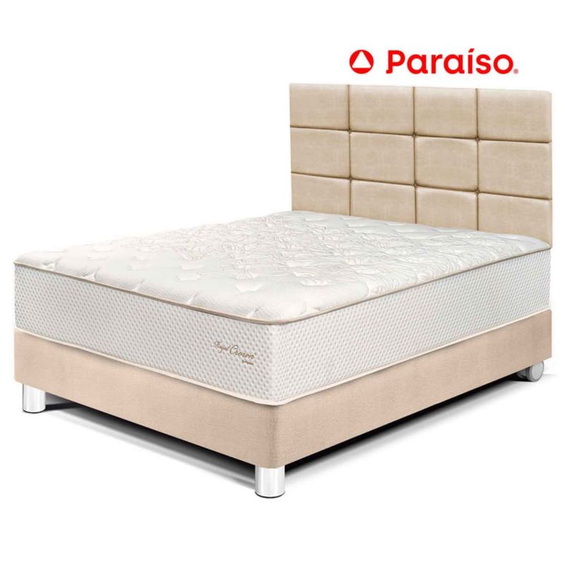 Dormitorio Paraíso Su Majestad 2PLZ + Puff Acero