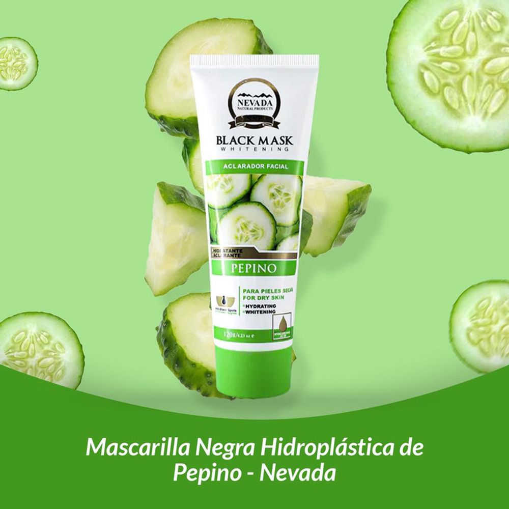 Mascarilla Negra Hidroplástica De Pepino Nevada 120 Gramos 3 Unidades I