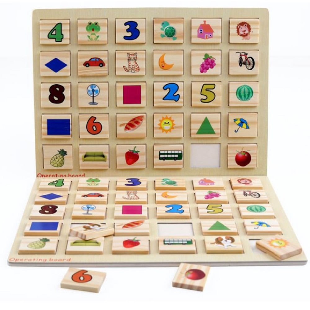 Juego De Mesa Memoria De Madera I Oechsle Oechsle