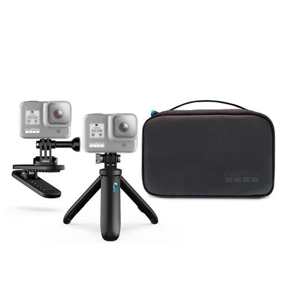 Kit Travel Gopro AKTTR-002 Shorty - Clip Giratorio -Soporte Hebilla