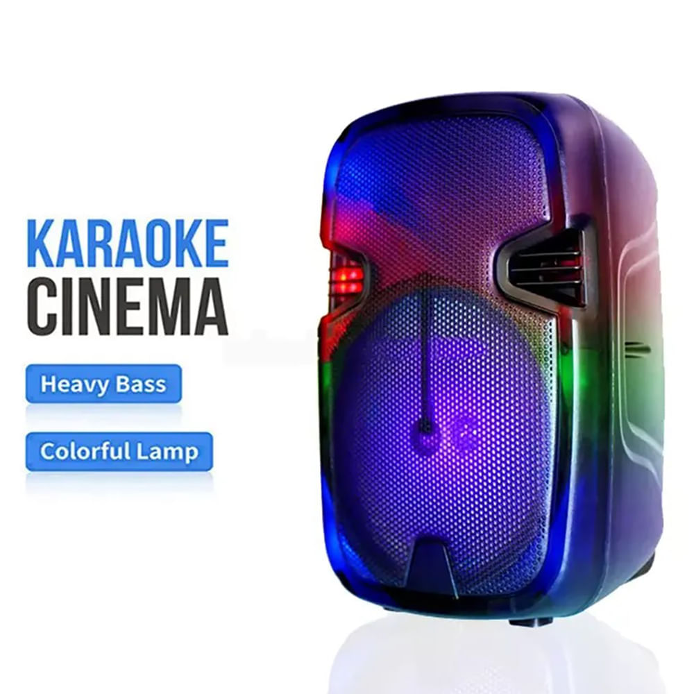 Parlante Portátil Bluetooh Karaoke Led RGB Waterproof - PartyBox