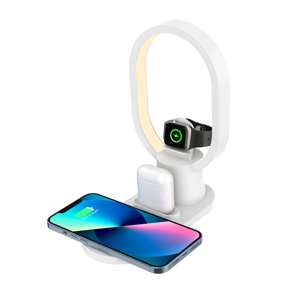 Cargador Inalámbrico Generico 4 en 1 Carga Rápida Iphone y Android Estación de Carga