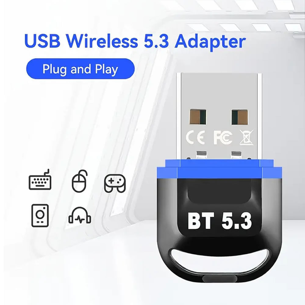 Adaptador para PC Dongle Usb Bluetooth 5.3 Negro I Oechsle - Oechsle