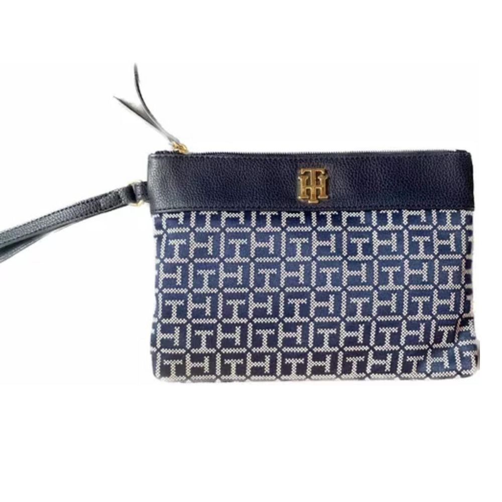Cartera de Mano o Wrislet Tommy Hilfiger Monogram - Azul