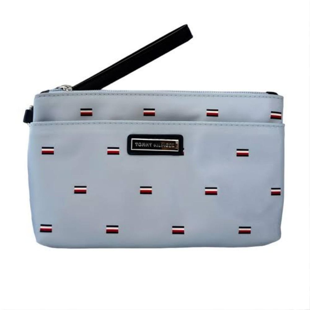 Cartera de Mano o Wrislet Tommy Hilfiger Banderas - Celeste