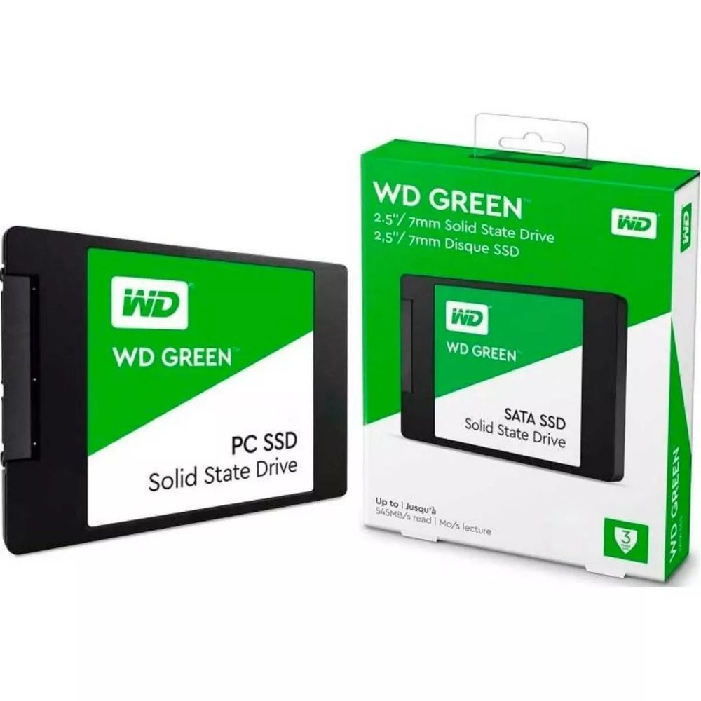 Disco Sólido SSD Western Digital 480GB Green SATA 2.5 WDS480G3G0A