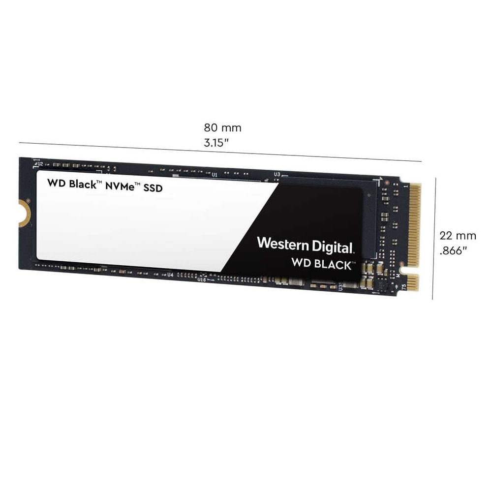 Disco Sólido SSD Western Digital Black 250GB M2 NVMe PCIe Gen3 WDS250G2X0C