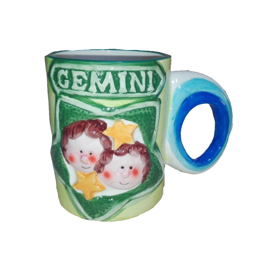 Taza Ceramica Signo Zodiaco Geminis 12cm