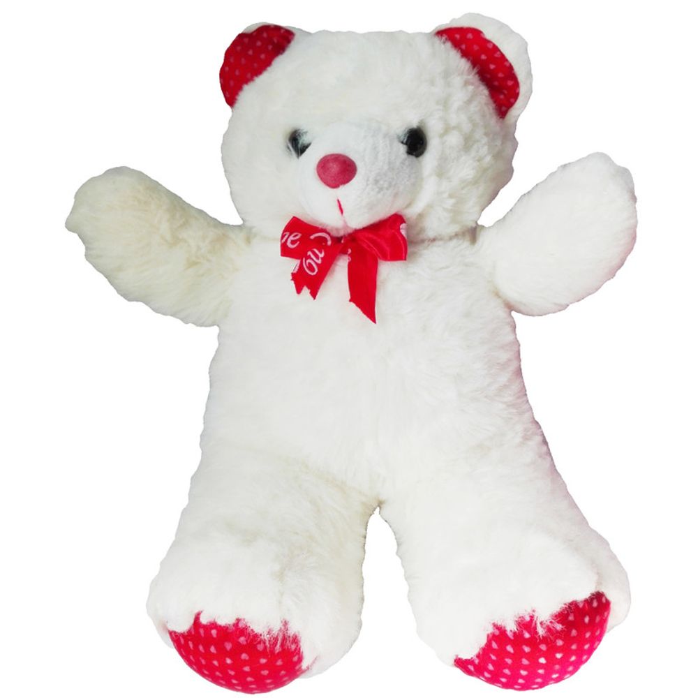 Oso de peluche blanco hot sale