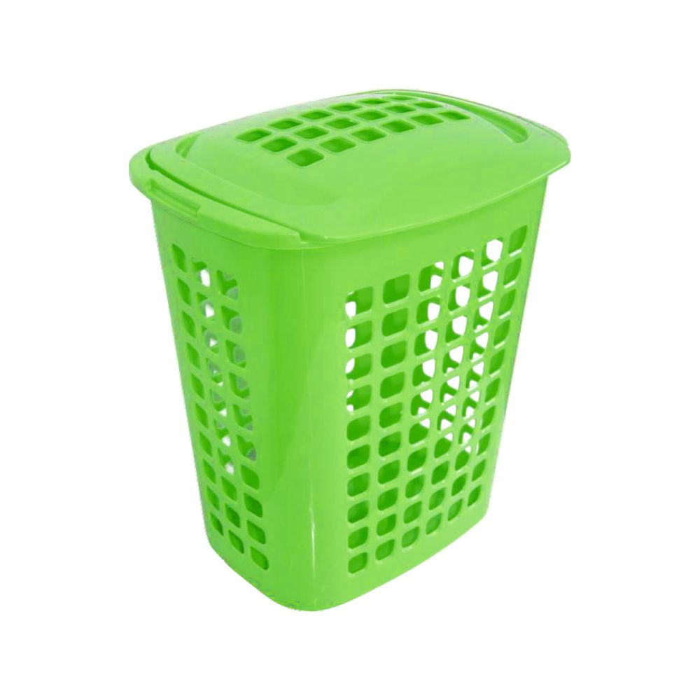 Cesto De Ropa Rectangular De Plástico Munay Verde