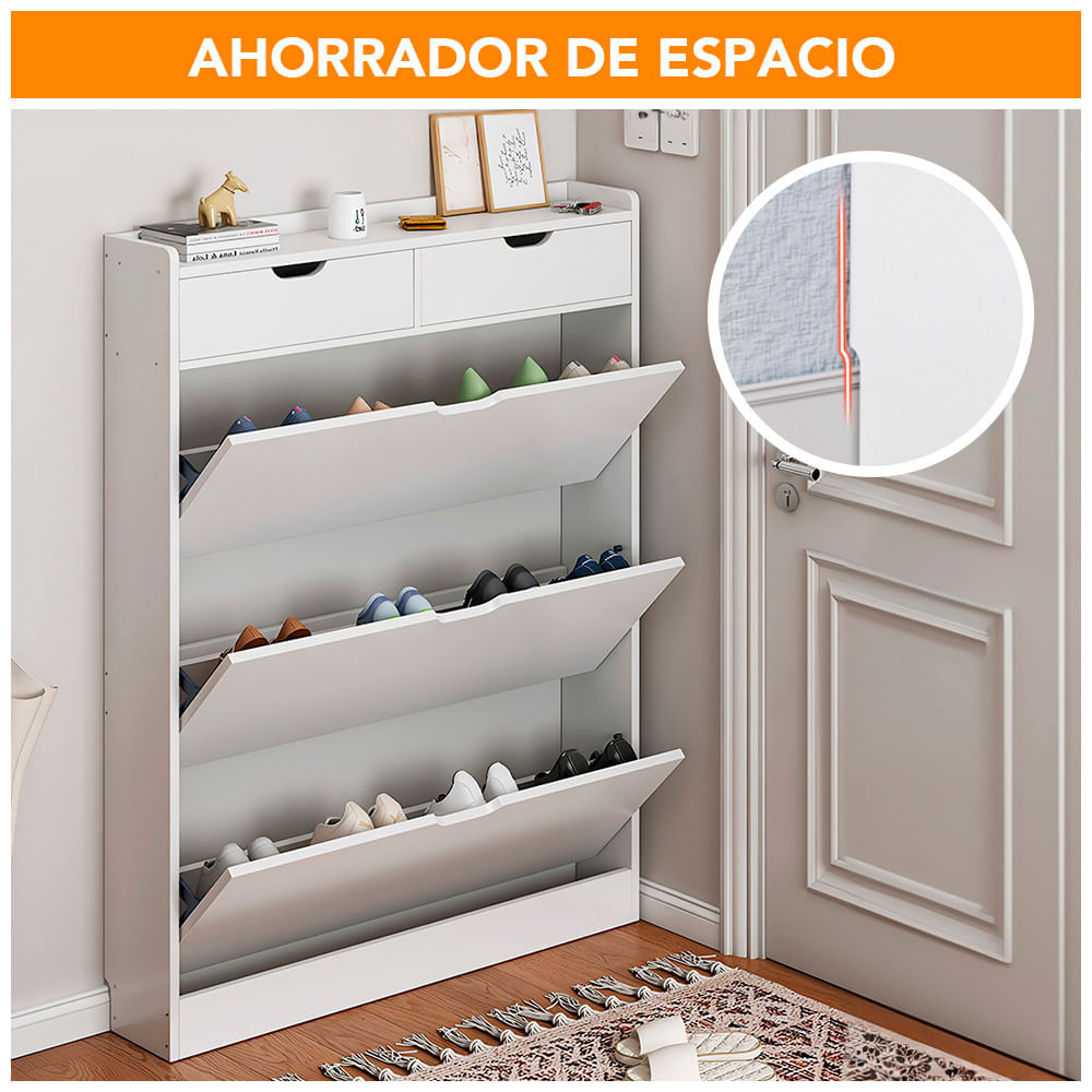 MUEBLANA, Zapatera Organizador Lisboa – Mueble Organizador con Repisas, Hasta 9 Pares 63 cm x 30 cm, Estantes Organizadores para Zapatos Mueblana  LISBOA