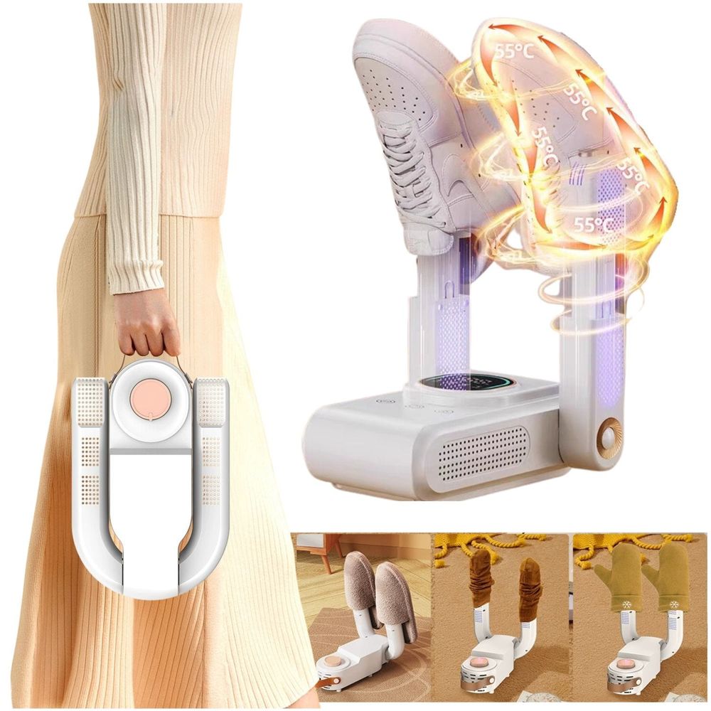 Secador Zapatillas Deporte Secador De Zapatos Eléctrico Nizirioo - Portátil, Antibacteriano 360° (UE) Calentar Pies