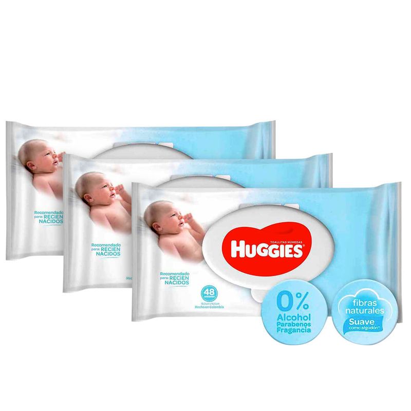 TOALLITAS HUMEDAS HUGGIES CUIDADO 4EN1 48UN