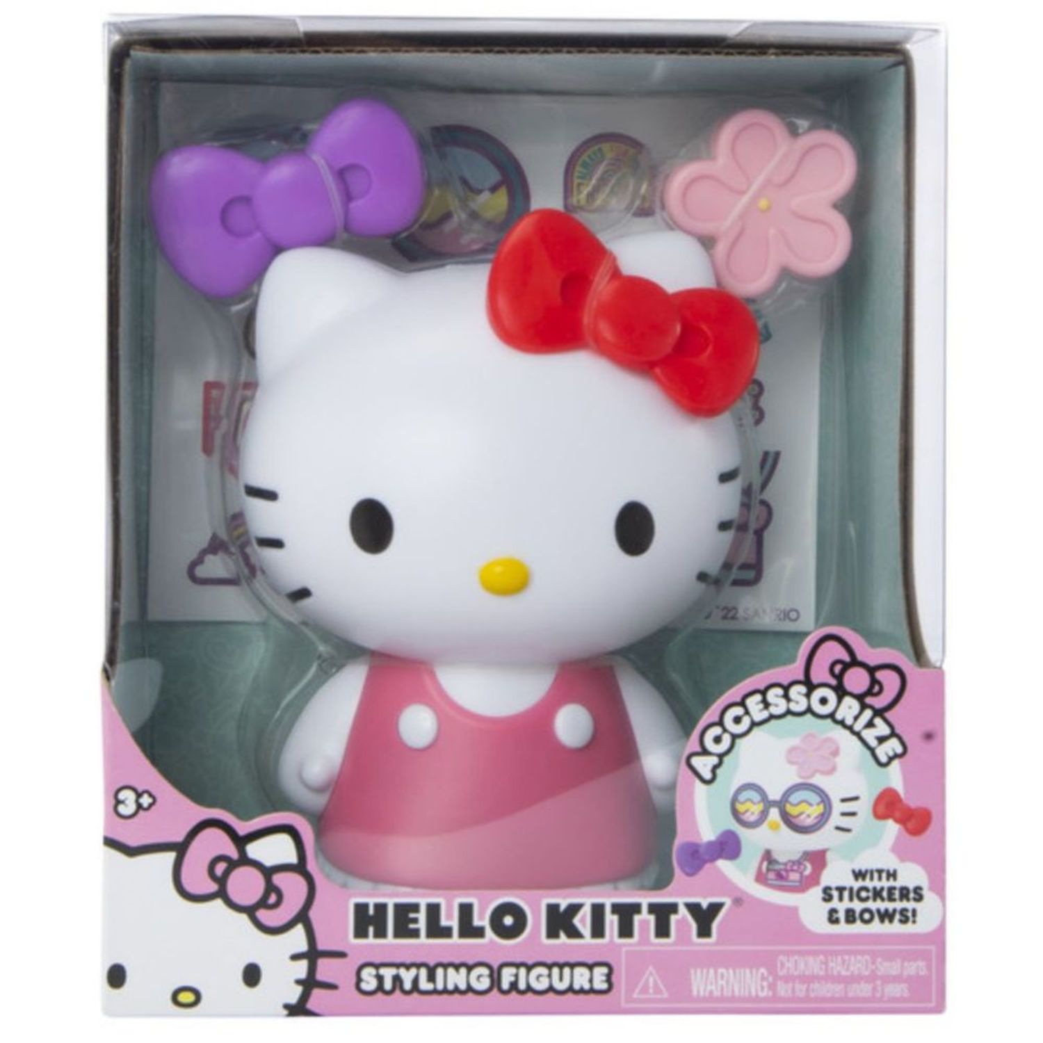 Muñeca Hello Kitty con accesorios intercambiables y stickers