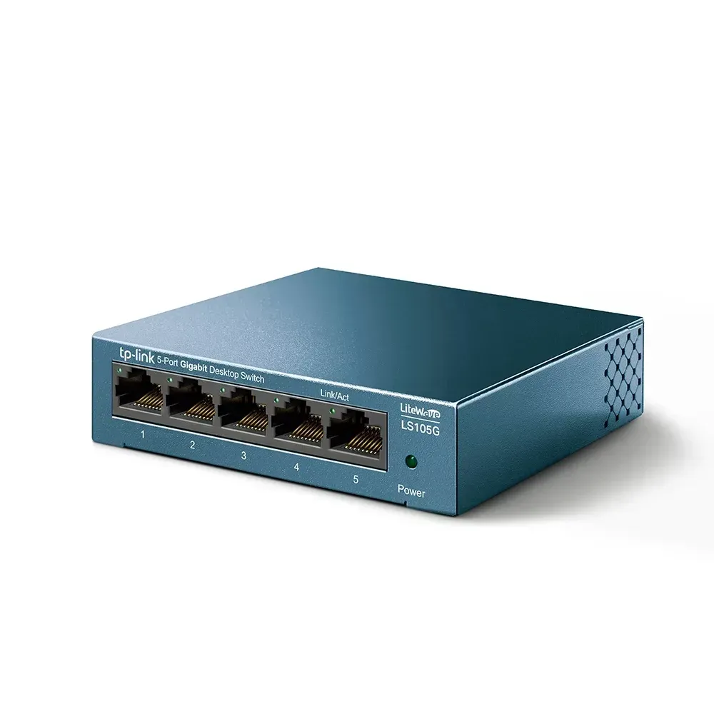 Switch de 5 Puertos 10/100/1000Mbps Metal LS105G Tp-link