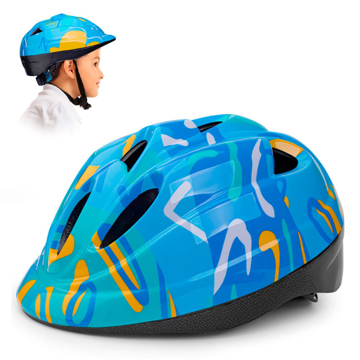 Casco de bicicleta para niños Casco de moto para niños Casco de protección  de seguridad para niños de 2 a 8 años