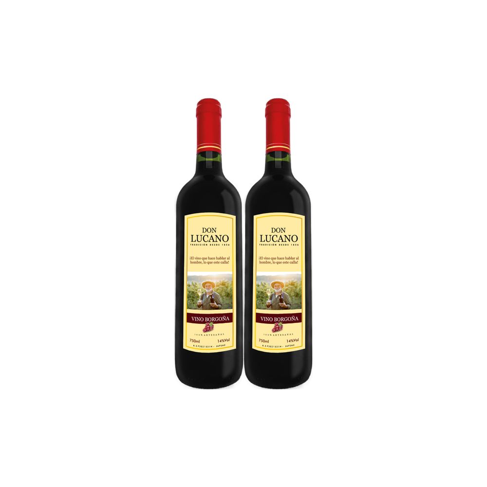 Pack 2 Vino Semiseco Borgoña Don Lucano 750 ml