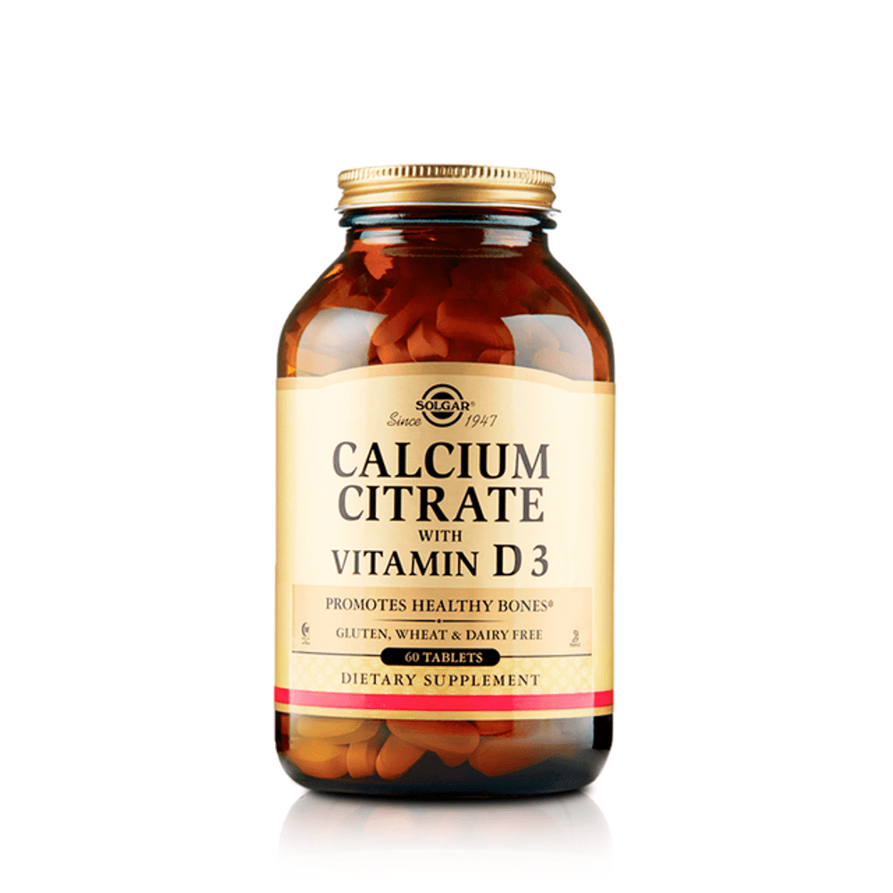 Calcium Citrate With Vit Solgar D3 60 Caps