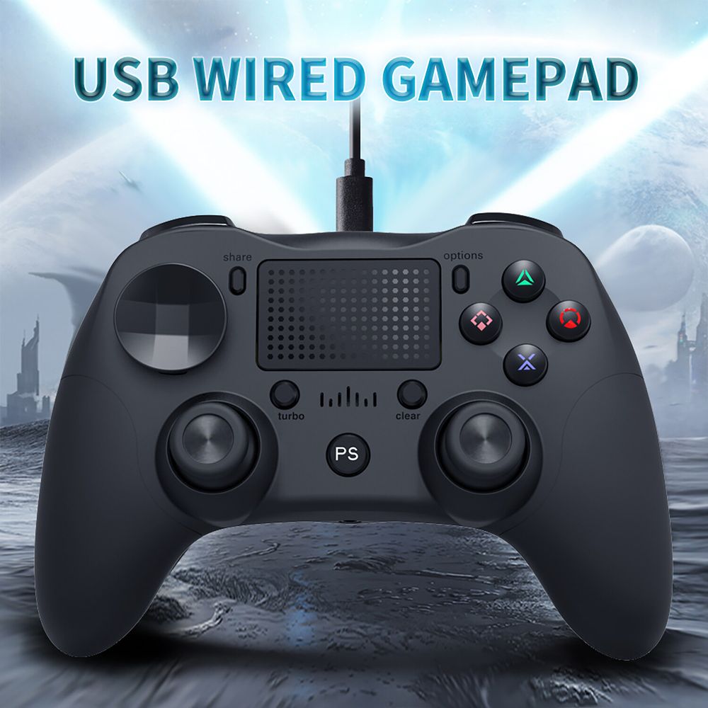 Gamepad Usb con Cable de Doble Vibración Pc Dual Shock Joystick I Oechsle -  Oechsle