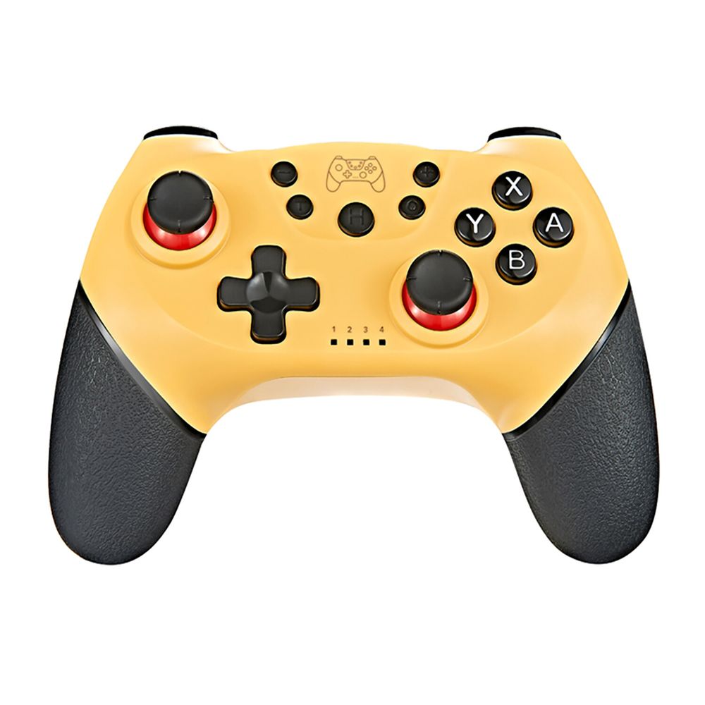 Controlador Inalámbrico BT Game Joystick Gamepad con 6 Ejes (Amarillo)