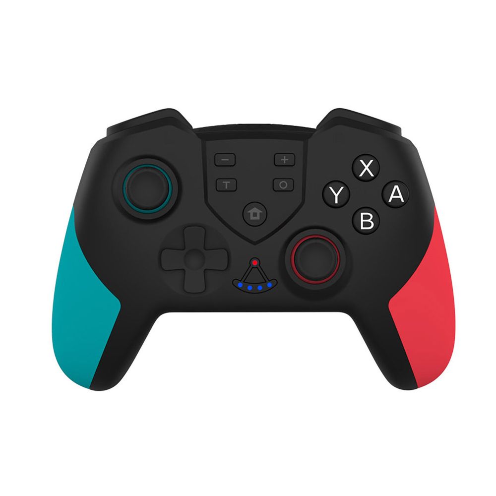 Gamepad BT Inalámbrico con Función de Vibración de Doble Motor Función de Giroscopio (Azul Rojo)