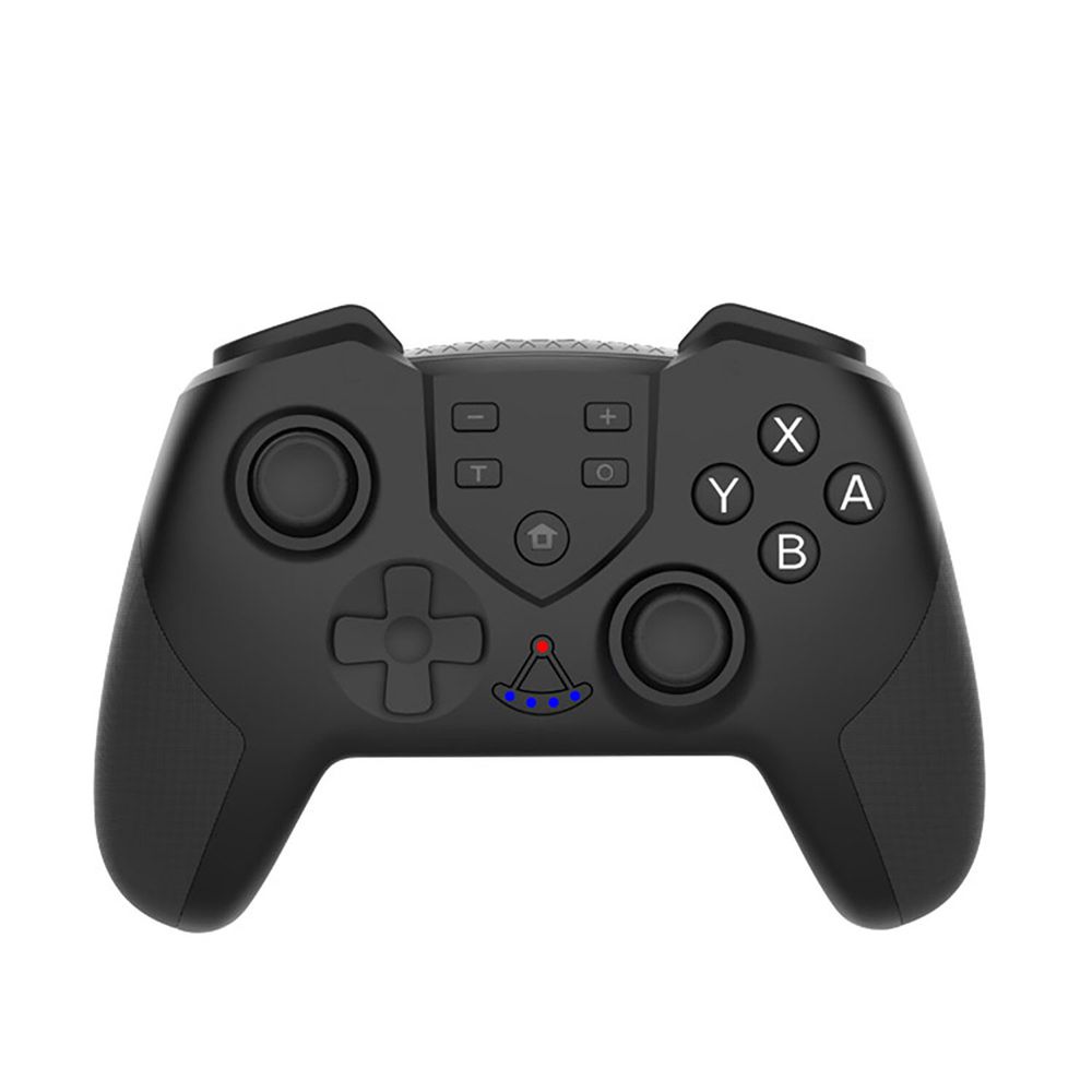 Gamepad BT Inalámbrico con Función de Vibración de Doble Motor Función de Giroscopio (Negro)