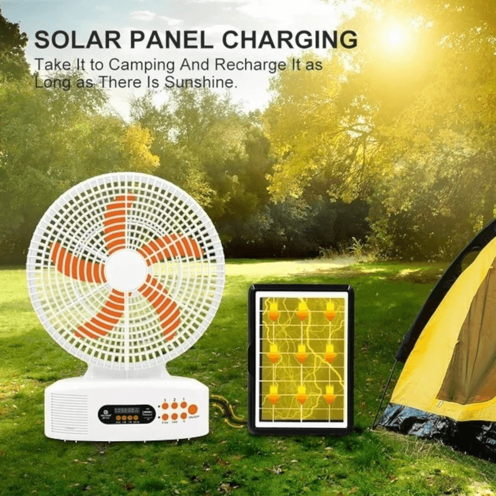 Ventilador Solar, Incluye panel Solar. - Energia solar online