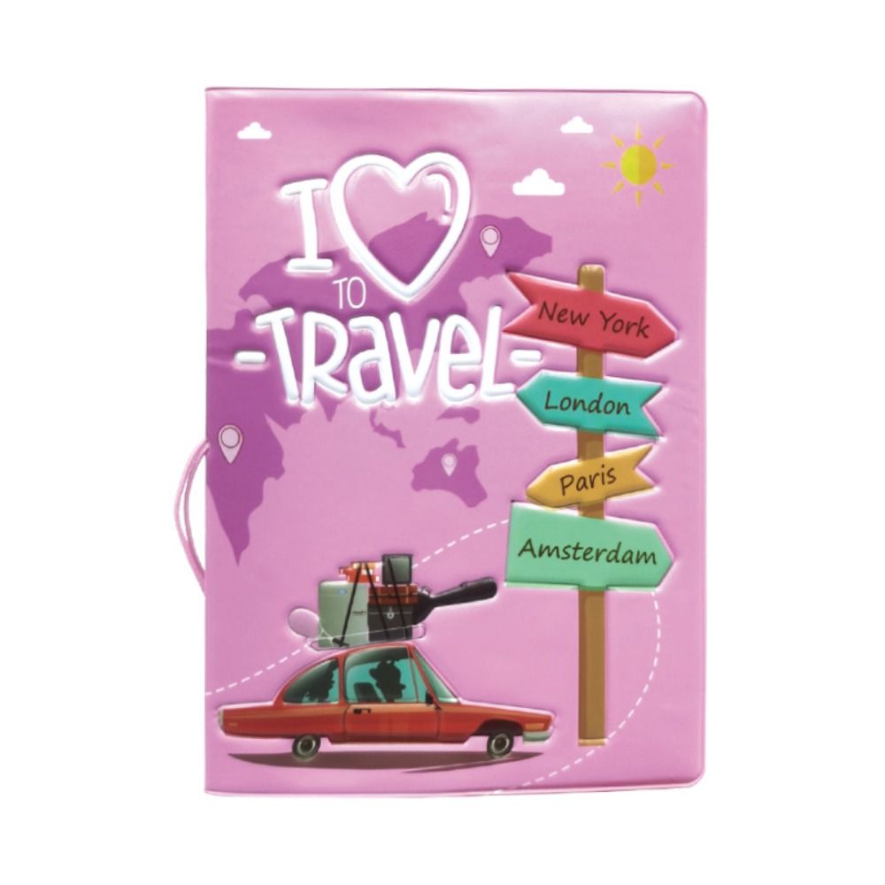 Porta Pasaporte Traveling Modelo Holder Passport - Rosa