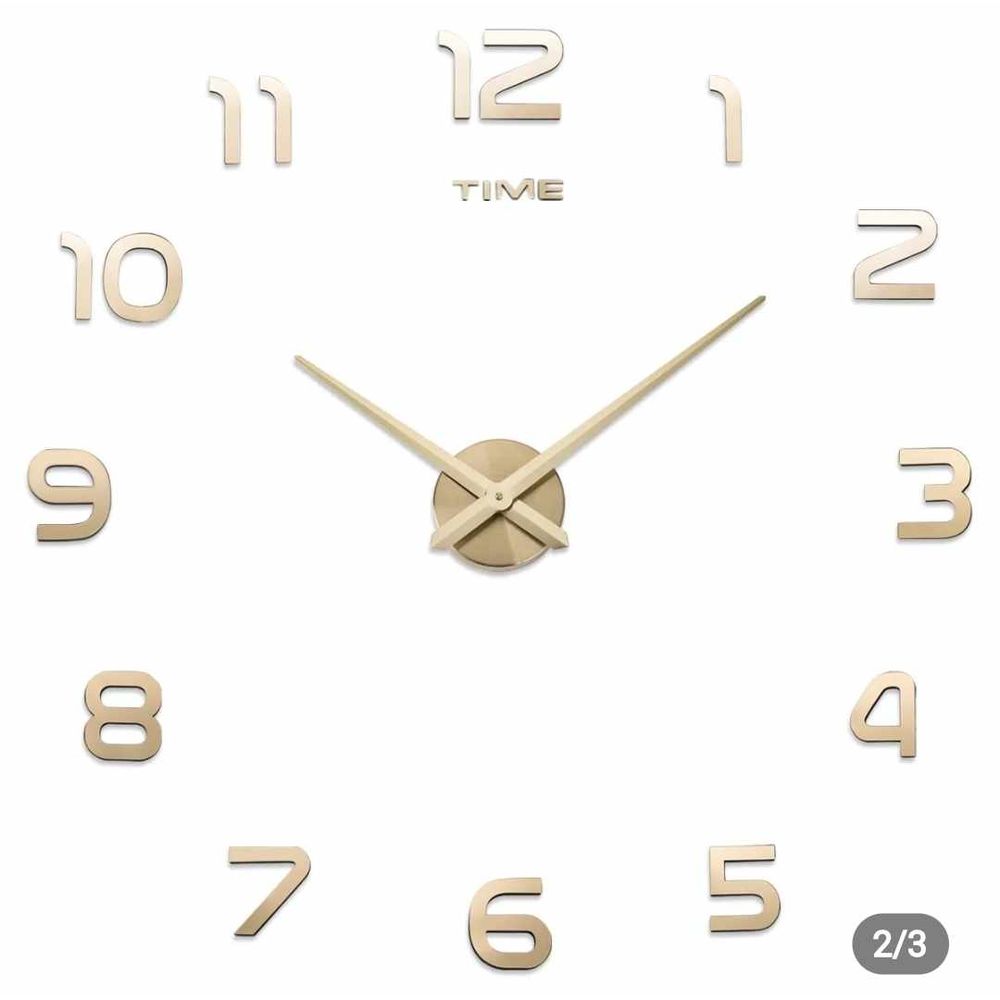 Reloj 3D Grande Modelo Europeo con Relieve Sala - Cocina - Comedor - Oficina - Hogar - Casa