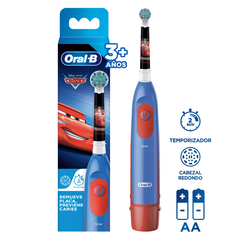 Cepillo Dental Eléctrico Oral-B Disney Pixar Cars 1 Unidad