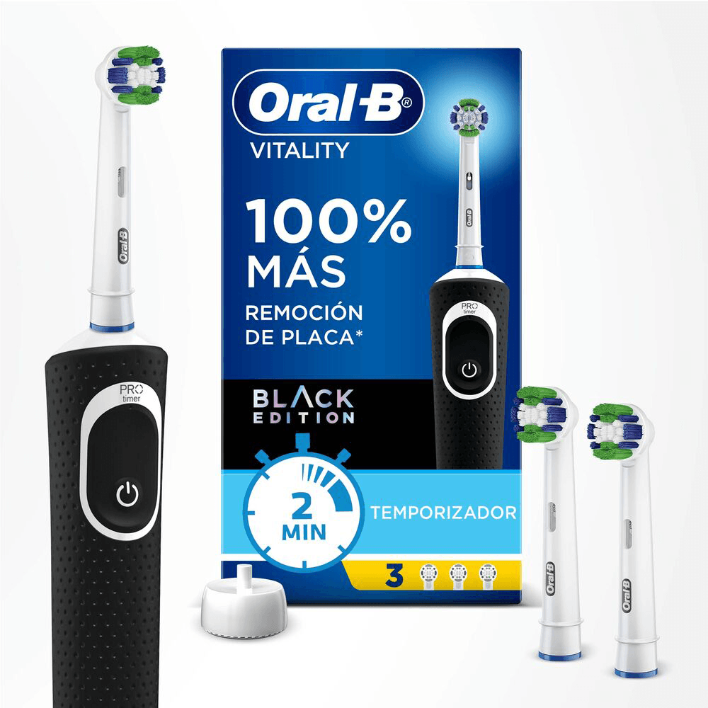 Kit Cepillo Eléctrico Oral-B Vitality 100 + 3 Cabezales