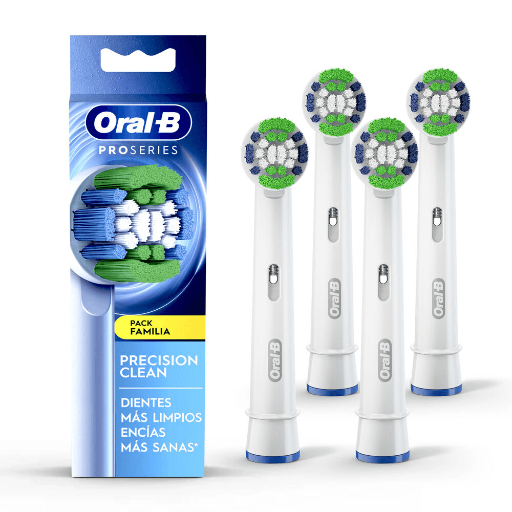 Los mejores cabezales de cepillo de dientes de repuesto para Oral-B,  compatibles con cepillo de dientes eléctrico Oral-B Braun, 4 unidades