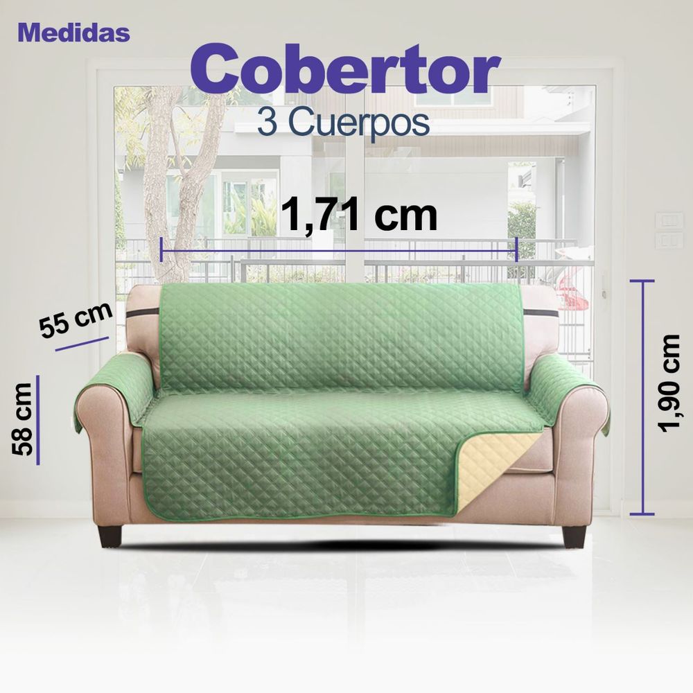 Cobertor Reversible CRISAL COB003 Lima y Amarillo