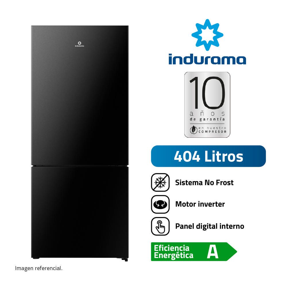 Refrigeradora Indurama Bottom Freezer RI-698N 404L Negro