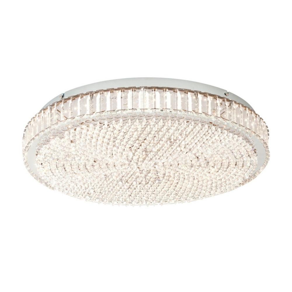 Lámpara de Techo Eglo Balparda 23.5w Acero/Vidrio Plata 1 Luz